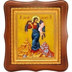 Друг друга тяготы носите. Икона на холсте.