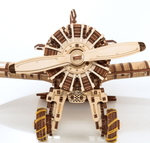 Конструктор деревянный 3D, сборная модель EWA Самолет с мотором