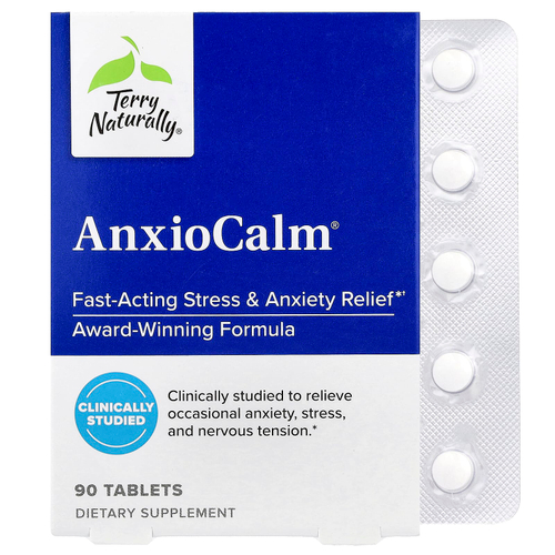 Terry Naturally, AnxioCalm®, 90 таблеток (20 мг в 1 таблетке)