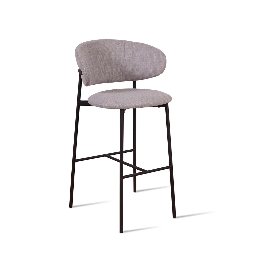 Стул барный Adele, рогожка wellton 912, серый