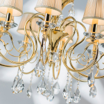 693082 Люстра подв RICERCO 8х40W E14 ЗОЛОТО