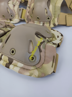 Тактические наколенники и налокотники военный комплект Мультикам