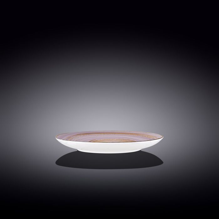 WILMAX Spiral Фарфоровая десертная тарелка WL-669711/A, 18 см, лавандовый