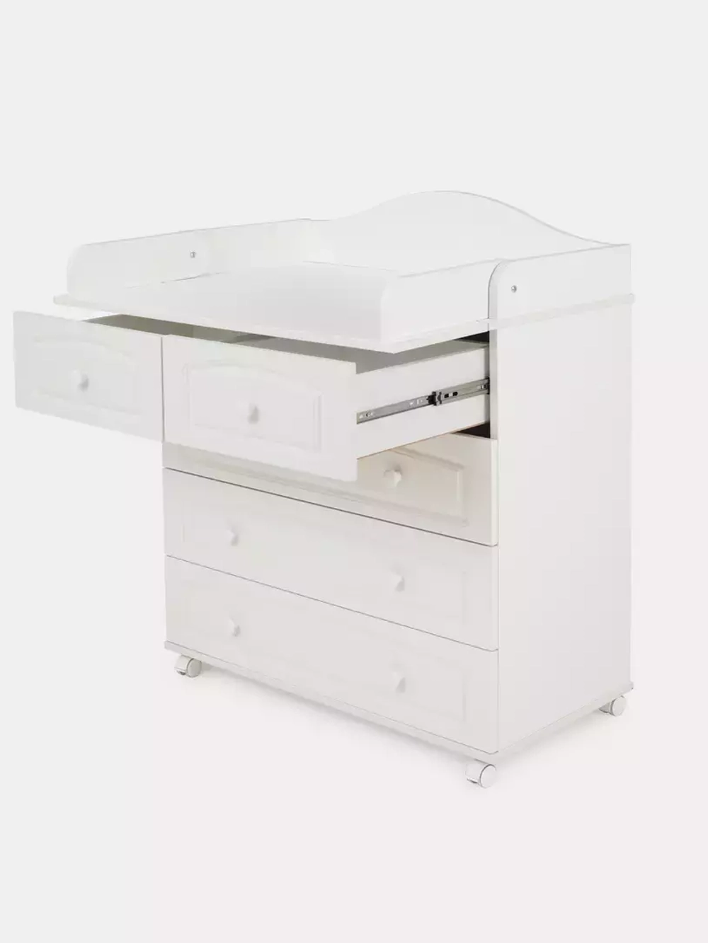 Комод "Ричард" 5 ящ. (арт.76) МДФ 800/5 (белый)