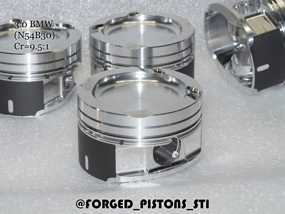 Кованые поршни СТИ 330.11.1 BMW 3,0l N54B30 ТУРБО Forged Pistons STI