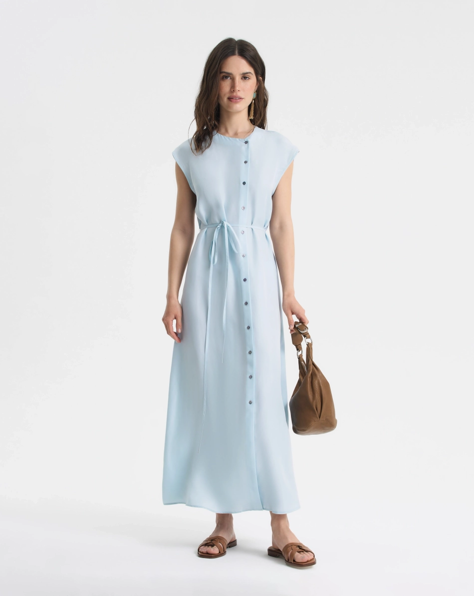 Платье-макси из купры