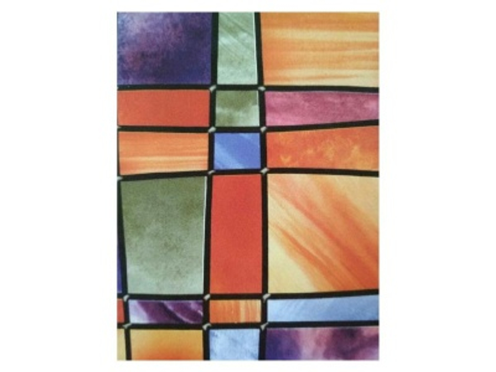 Пленка самоклеющаяся "GEKKOFIX" барселона цветной витраж 0,675*8м