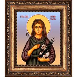 Регина Отонская (Гальская) дева, мученица. Икона на холсте.