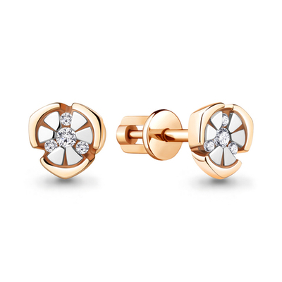 942744к Серьги из Золота с бриллиантами