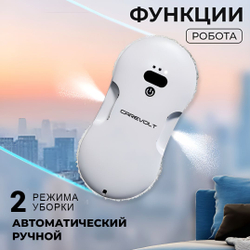 Робот мойщик окон с автоматическим распылением/ультратонкий робот для мойки стекол, плитки, зеркал со сменными салфетками 10 штук/техника для дома