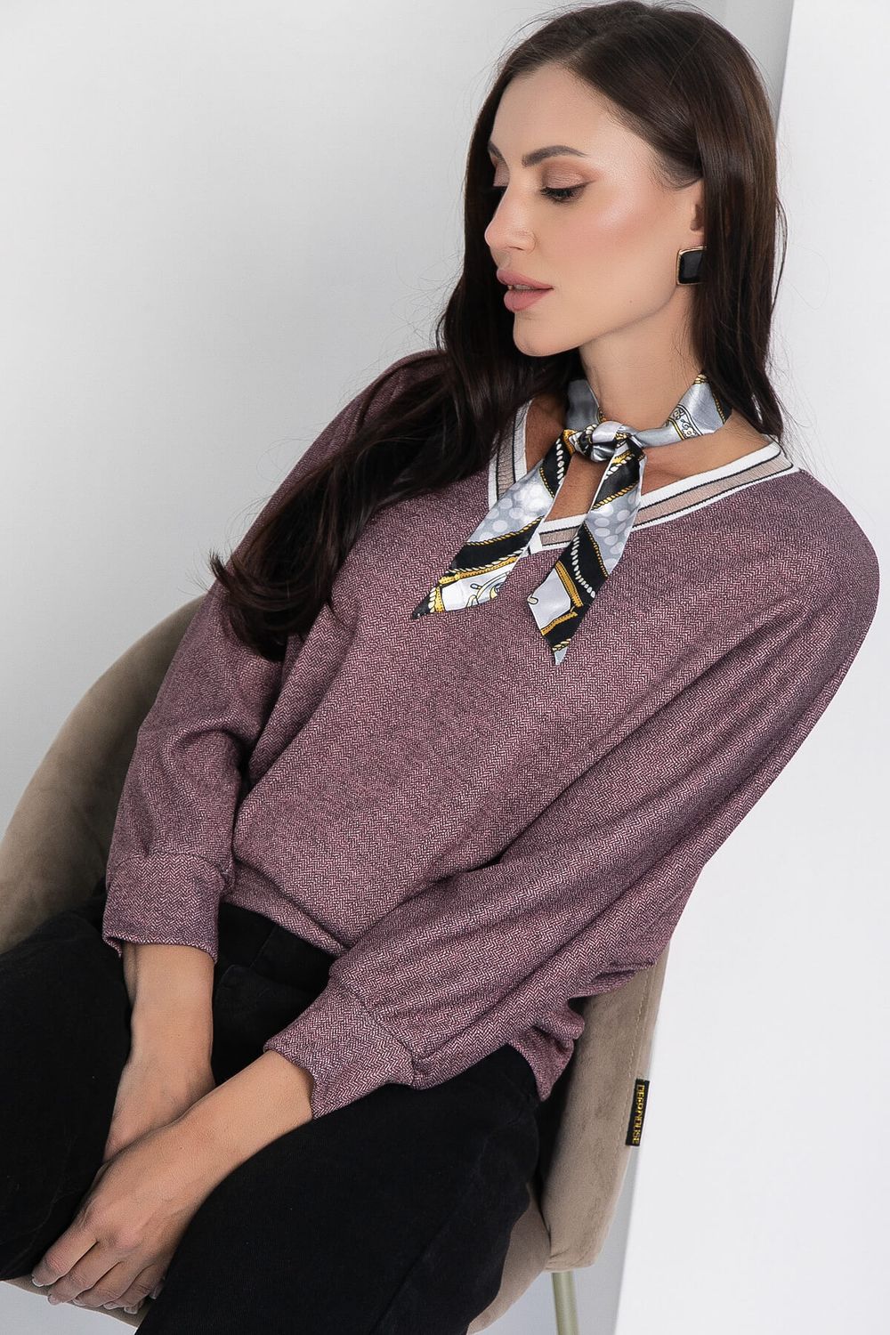 Джемпер Бери и беги (пыльная роза) Б12681-7 LT Collection