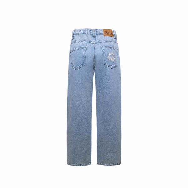 Джинсы Pastoral Wide Light denim голубые - фото 8