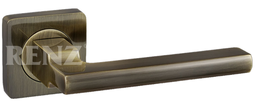 Ручка квадрат Ренц Рим, цвет бронза античная ЦАМ (гарантия - 10 лет)