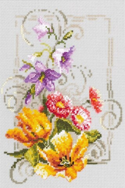 Набор для вышивания "СЧАСТЛИВОГО ИЮНЯ", 15 x 21 см (Россия)