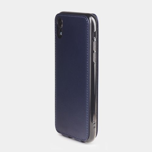 Чехол для iPhone XR из натуральной кожи теленка, цвета индиго