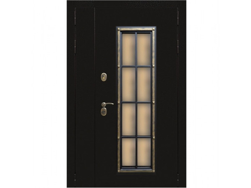 Дверь Входная АГОРА Нестандарт Антик медь Лиственница/Орех темн.