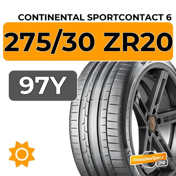 Continental SportContact 6 275/30 ZR20 97Y XL