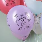 Шар (12''/30 см) Олененок в цветах, Ассорти, макарунс, 5 ст, 25 шт.