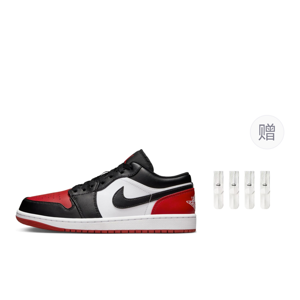 Кроссовки Jordan Air Jordan 1 Low "Bred Toe"