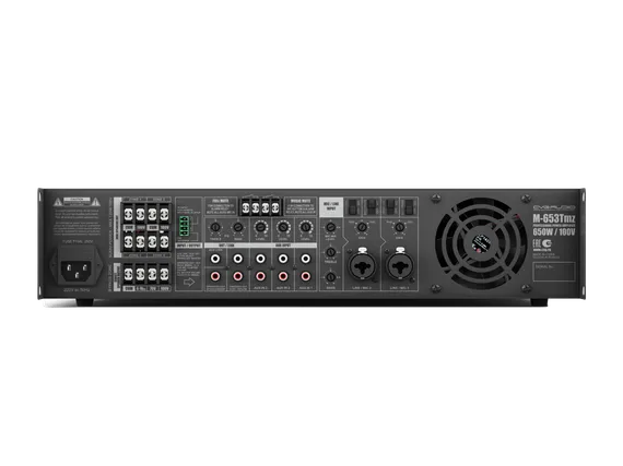 CVGAUDIO M-653Tmz профессиональный микшер-усилитель, мощность 650W/100V