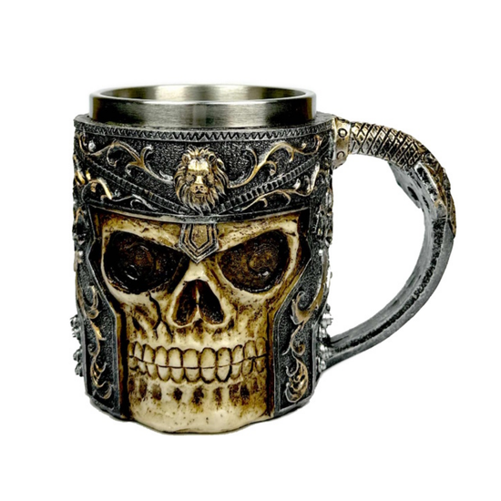 3D Кружка Череп в шлеме (металл внутри)