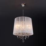 Подвесная люстра 2045/5 хром/белый