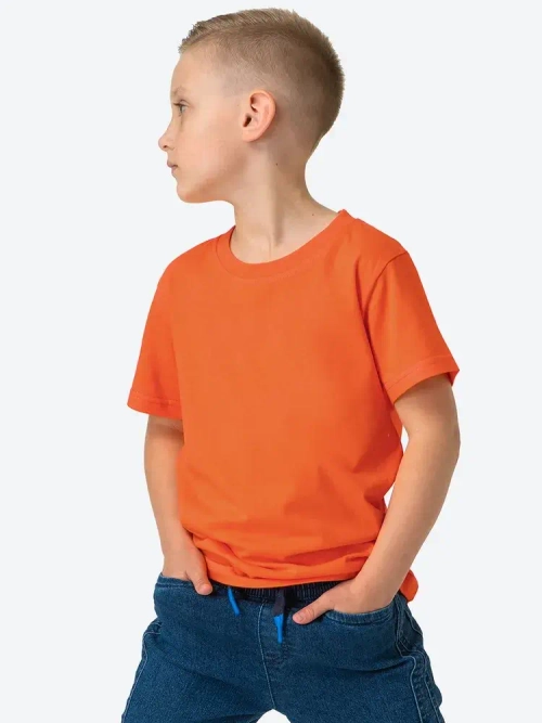 Футболка детская оранжевая 160гр/м2