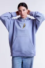 Худи Гербарий Мимоза Warm фиалковое