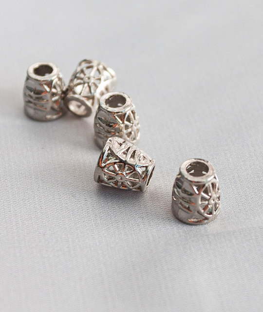 Наконечник метал, никель, резной №4074