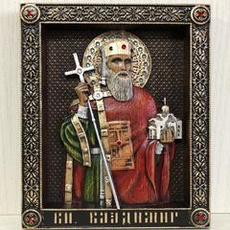 Икона резная "Владимир"