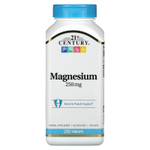 21st Century, Магний, 250 мг, 250 таблеток