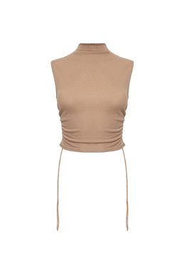 Топ с горлом TANZANIA Латте