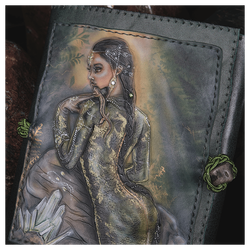 Кожаный ежедневник «Малахитница»