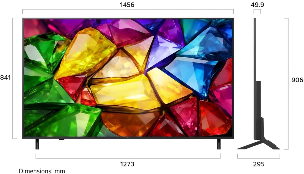 Телевизор LED LG 65" 65MRGB86B6A.ARUG черный 4K Ultra HD 120Hz DVB-T2 DVB-C DVB-S2 USB WiFi Smart TV