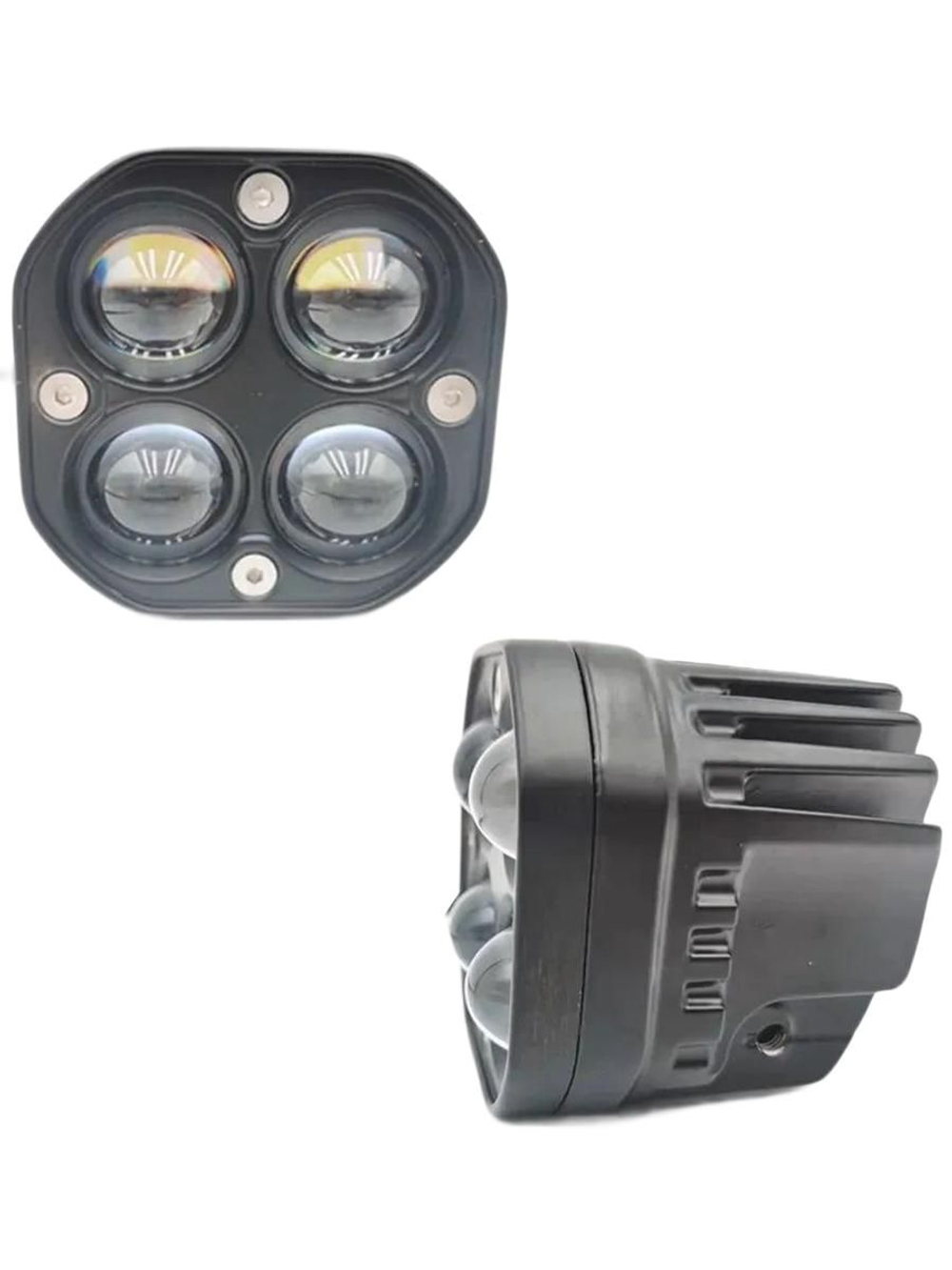 Фара 4 линзы провод 220см разъем 2pin для электровелосипедов