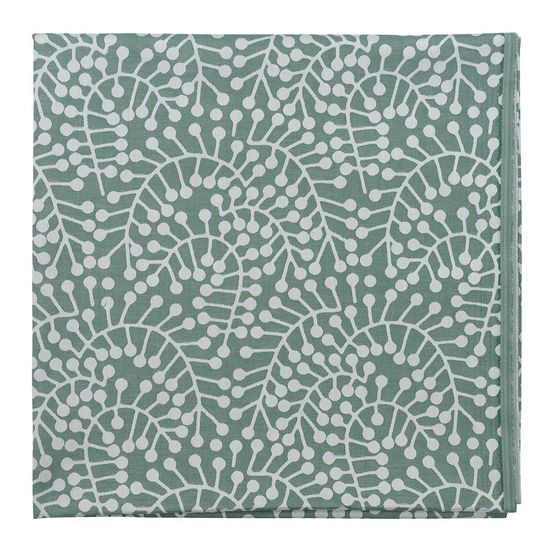 Скатерть из хлопка зеленого цвета с рисунком Спелая смородина, scandinavian touch, 180х260см