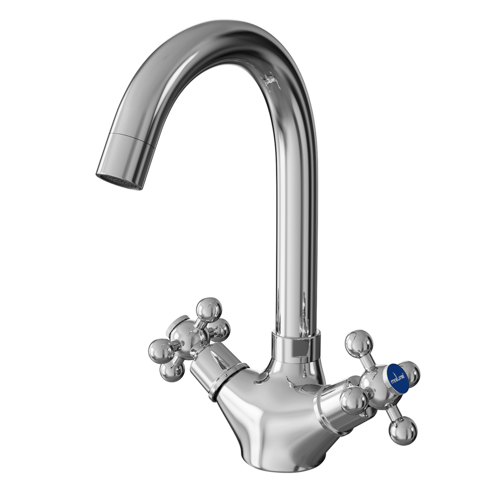 Смеситель для раковины 1/2 кер. MIXLINE ML07-04 п/шпильку (без подводки)