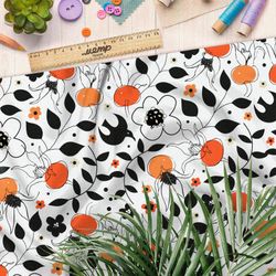 Ткань флис весенний сочный букет цветов