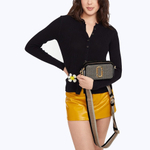 СУМКА MARC JACOBS THE MIXED MEDIA SNAPSHOT CROSSBODY BAG BLACK