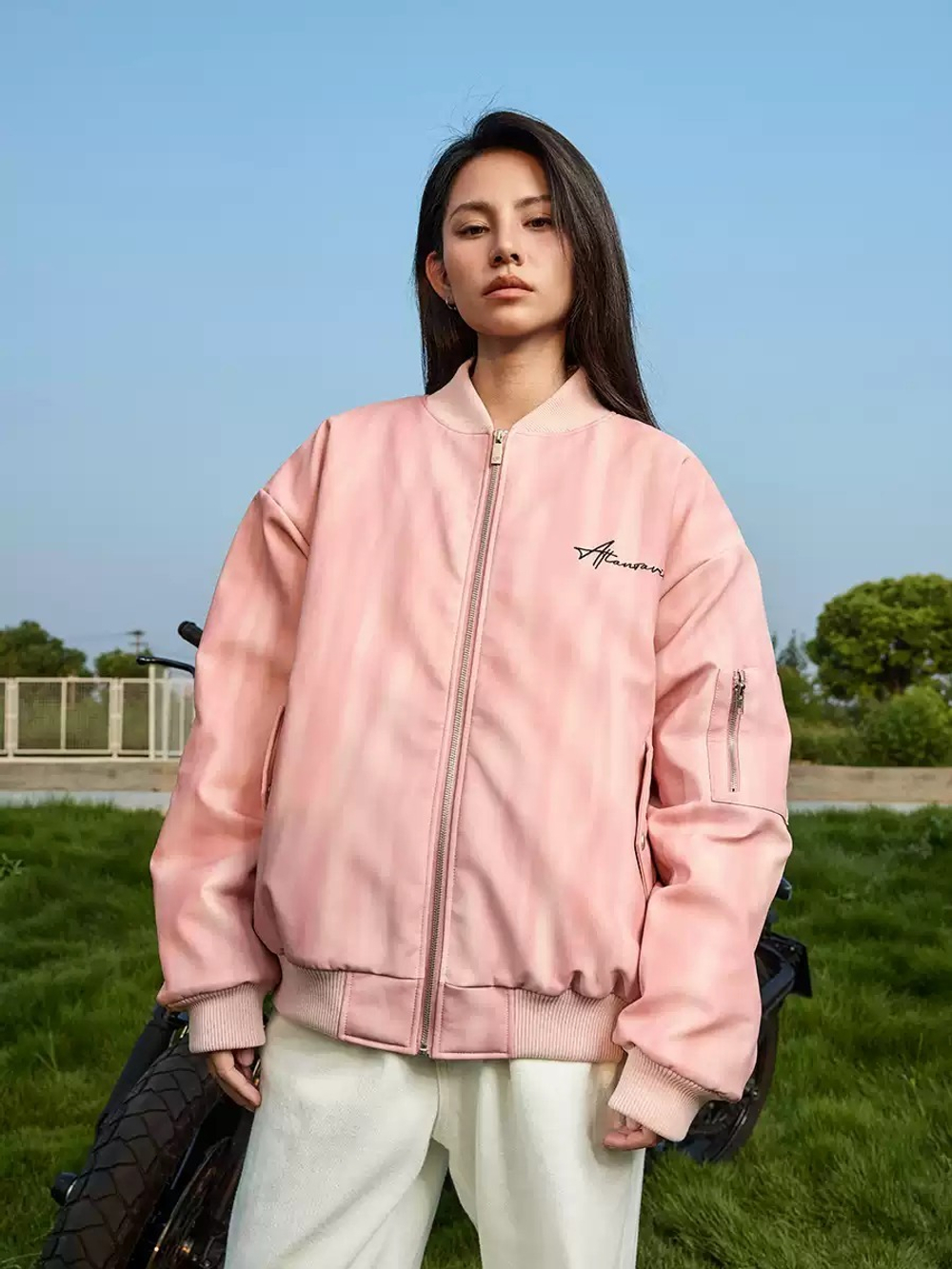 Бомбер HARSHandCRUEL "Color Diffusion" MA-1 Bomber Jacket