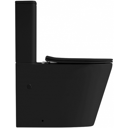 Унитаз компакт Abber Bequem AC1112TMB Черный матовый с бачком и сиденьем Микролифт