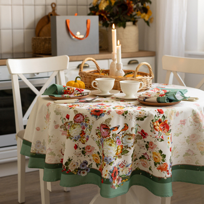 Скатерть на круглый стол 160×160 см (хлопковая)