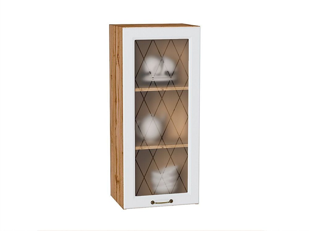 Шкаф верхний с 1-ой остекленной дверцей Ницца