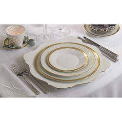 Wedgwood Обеденная тарелка Jasper Conran Gold 27 см 40000250