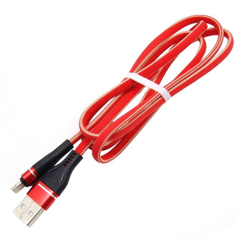 Кабель USB - Lightning A917 3A (красный) 1м