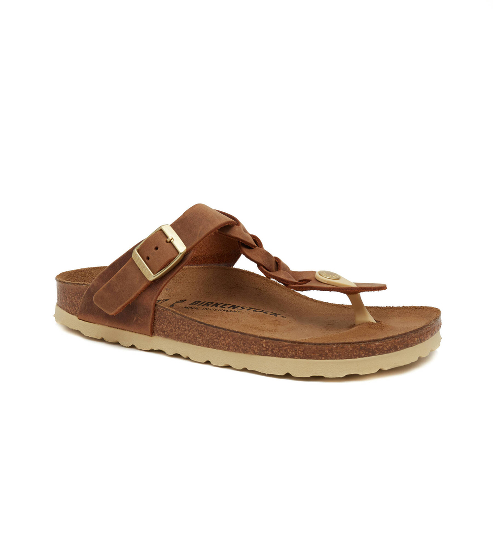 Кожаные вьетнамки Gizeh Braided LEOI Birkenstock - коричневый(1021336)
