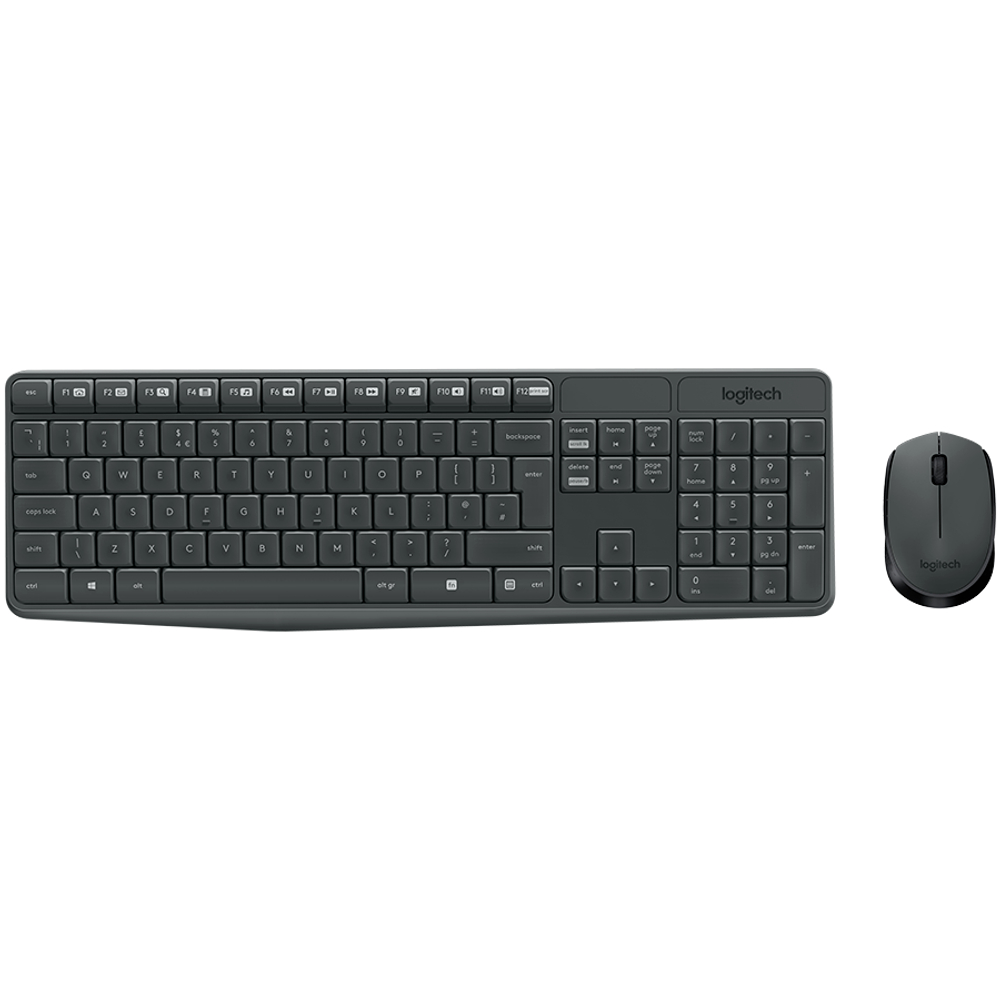 LOGITECH MK235 Wireless Combo - GREY - RUS