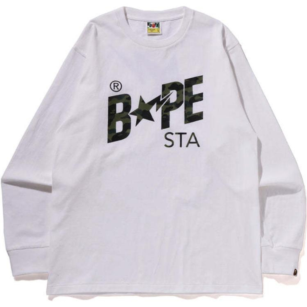 A Bathing Ape 1st Camo Sta L S Tee