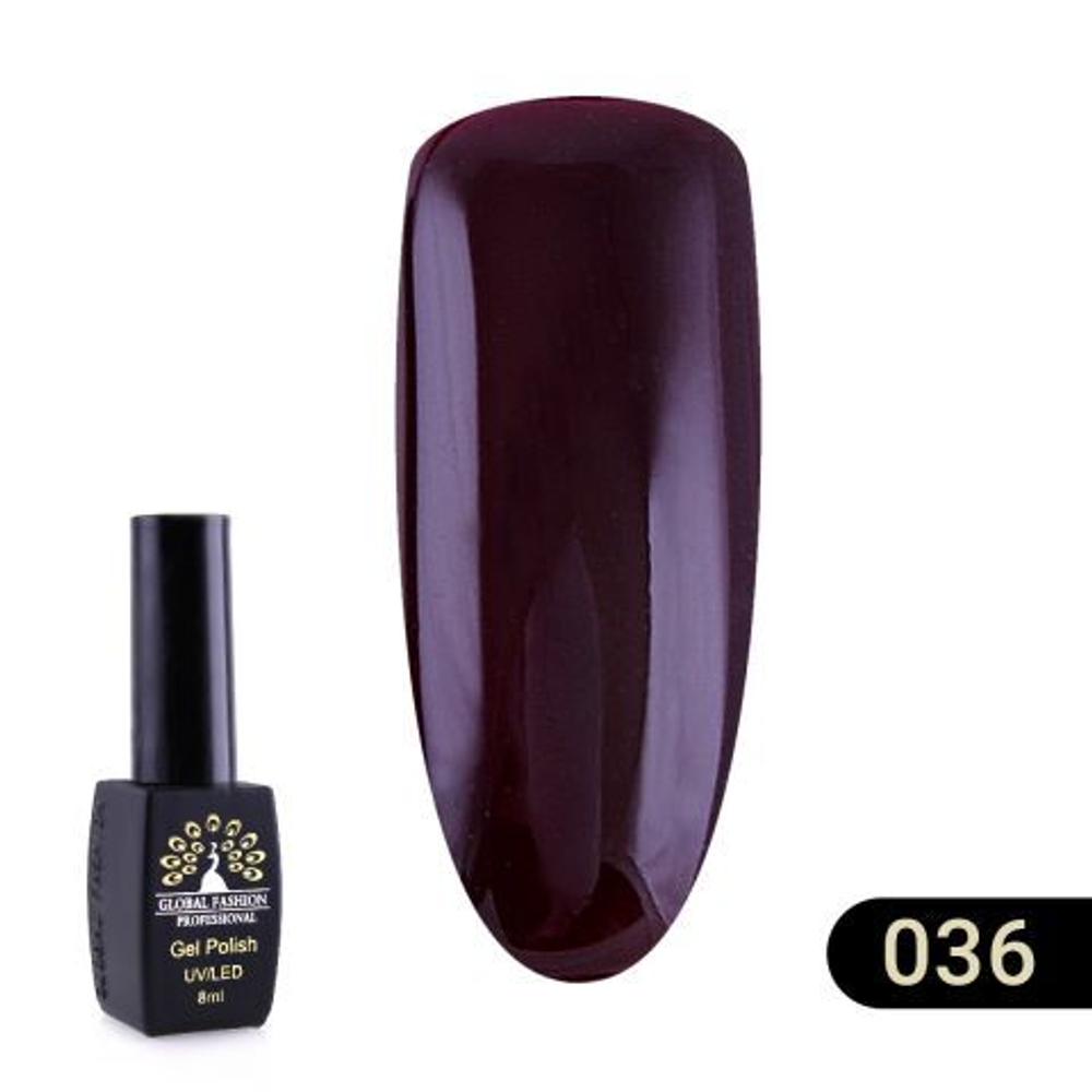 Гель лак BLACK ELITE 036, Global Fashion 8 мл