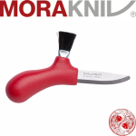 Нож Morakniv Karl-Johan для грибов, нержавеющая сталь, цвет красный/лайм/черный щетка из конского волоса